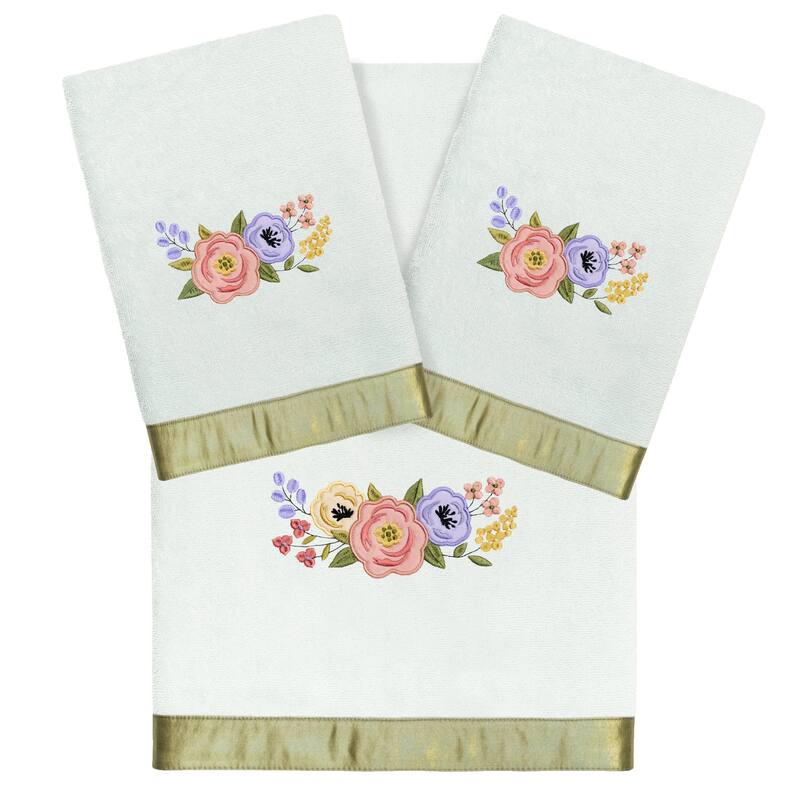 Authentic Hotel and Spa Turkish Cotton Verano 3PC Towel Set - Aqua