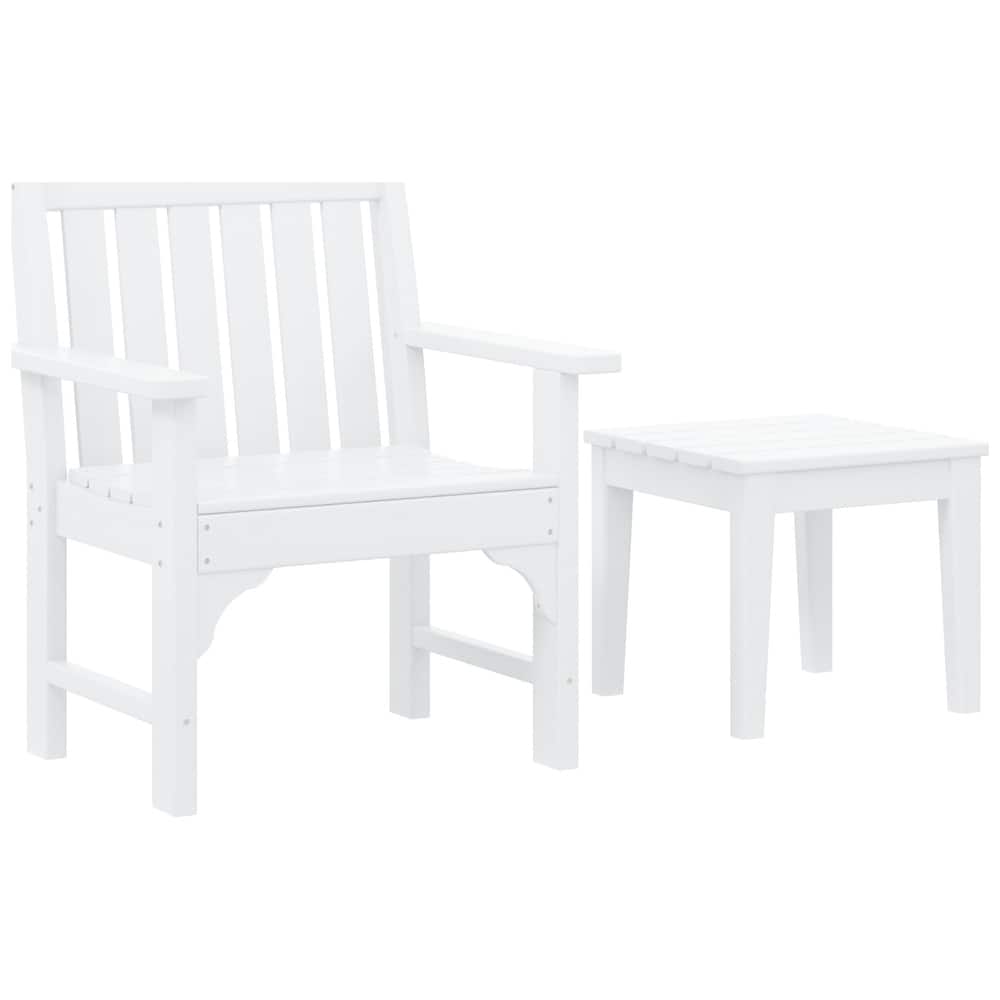 Laguna Outdoor Patio Garden Arm Chair Set with Side Table