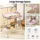 preview thumbnail 10 of 10, Adjustable Height Portable Folding Baby Diaper Changing Station with Wheels and Steel Pipe Frame
