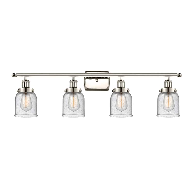 Innovations Lighting Ballston Urban Bell - 4 Light 36" Bath Vanity Light - Polished Nickel/Seedy
