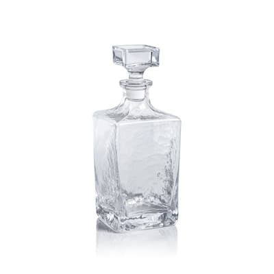 Puertollano Hammered Glass Decanter