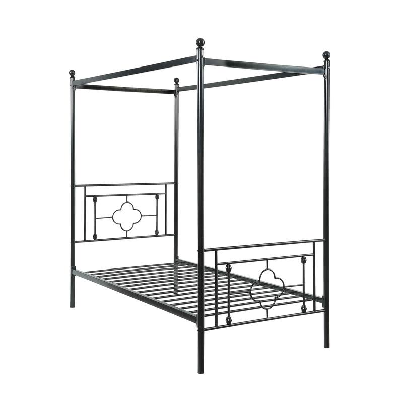 Marnie Qua-trefoil Canopy Metal Bed