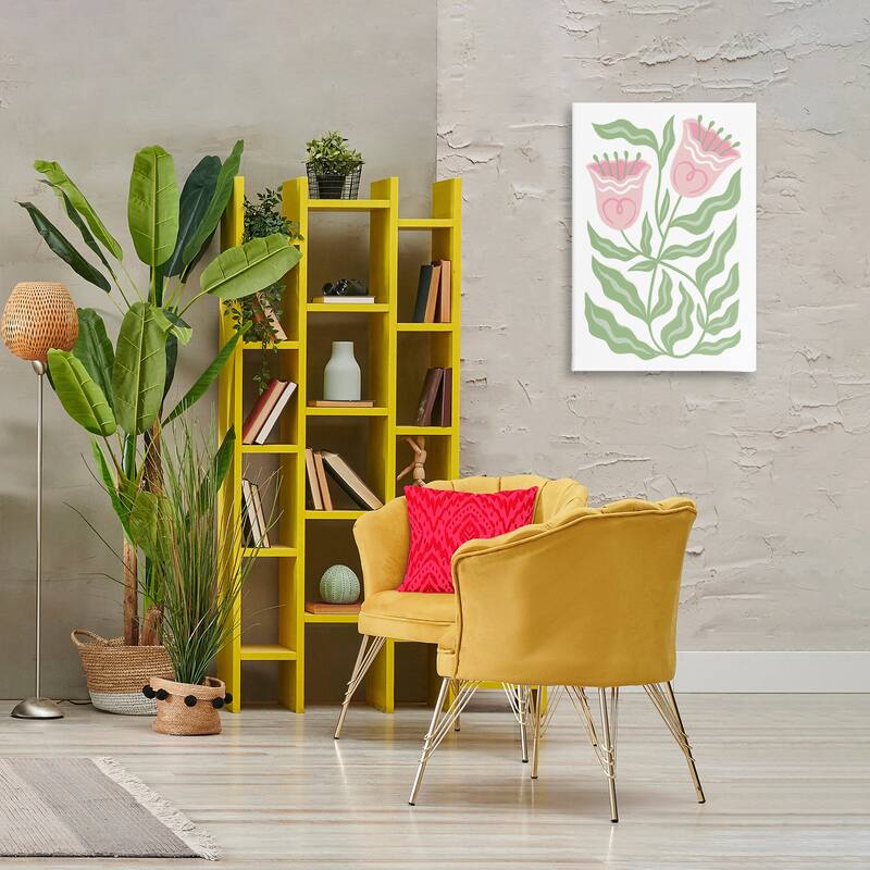 Stupell Pink Tulip Twin Blossoms Canvas Wall Art Design By Martina Pavlova