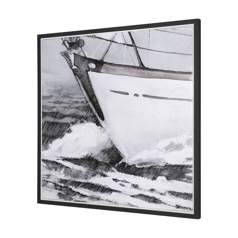 Seaside Vacation III Framed Canvas Art Print