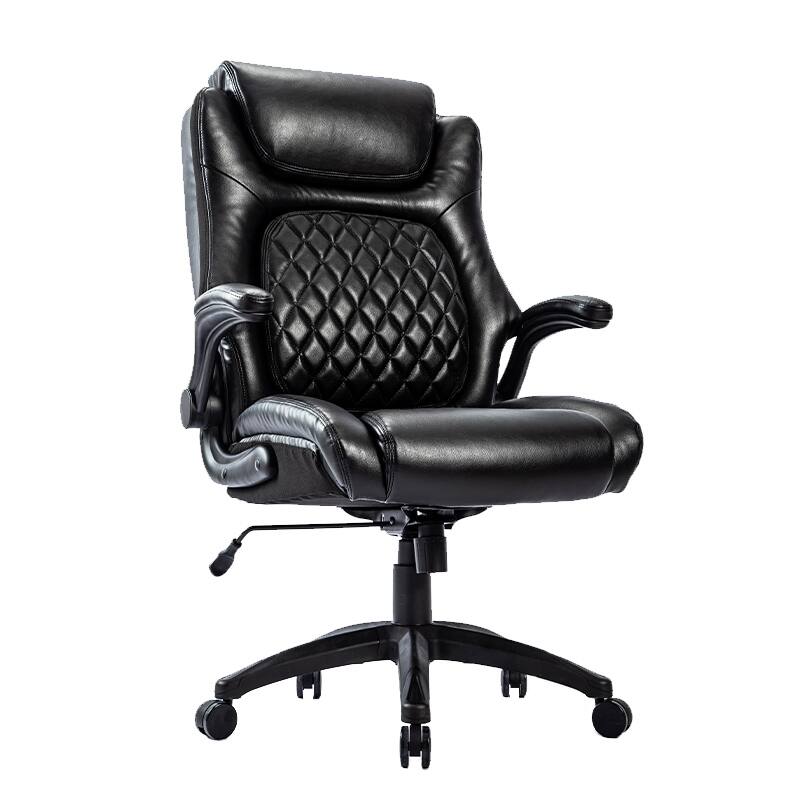360°Swivel High Back Ergonomic Leather Office Chair, 400lbsHeavy Duty