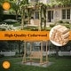 preview thumbnail 11 of 10, Solid Cedar Wood Pergola Swing, 2-Person Outdoor Wooden Swing Bench with Frame, Heavy Duty Patio Arbor Swing