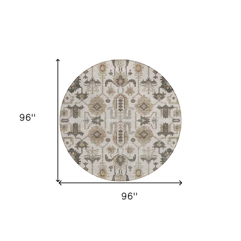 HomeRoots Oriental Traditional Rectangle Outdoor Rug