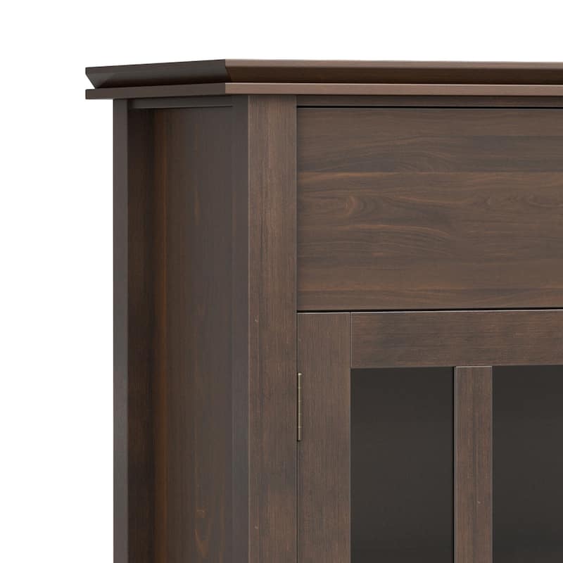 WYNDENHALL Stratford 60" Wide Solid Wood Transitional Large 4 Door Sideboard Buffet -  17"d x 60"w x 34"h