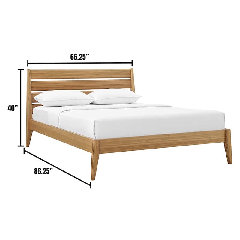 Tristan King Platform Bed, Golden