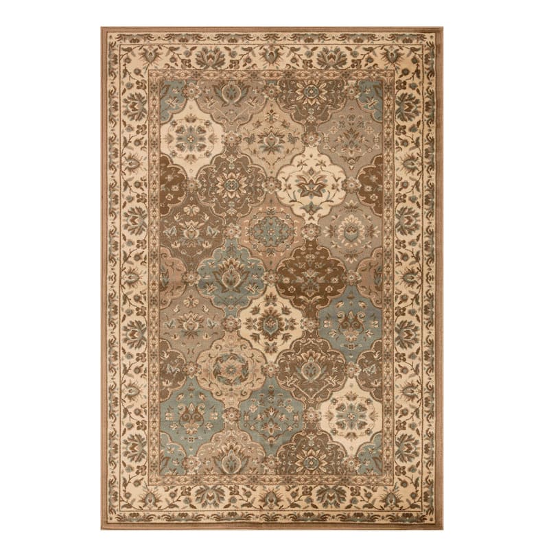 Superior Palmyra Traditional Floral Medallion Indoor Runner or Area Rug