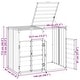 preview thumbnail 4 of 56, vidaXL Wheelie Bin Storage Rubbish Waste Bin Storage Steel
