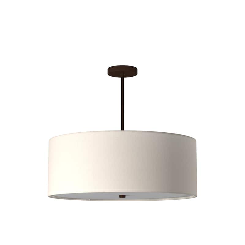 EVOLV Textile Classic 24-inch Dark Bronze Drum Pendant
