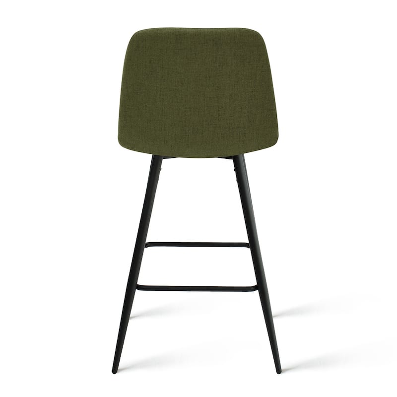 Fabric Upholstered 26" Counter Stool (Set of 2) - 38"x19"x19"