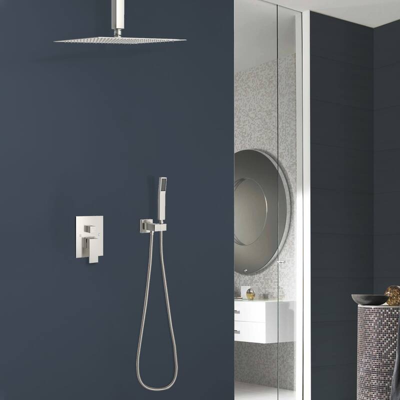 Topcraft 10-inch Ceiling Mount Square Shower System with Rough-in Valve - 10*10
