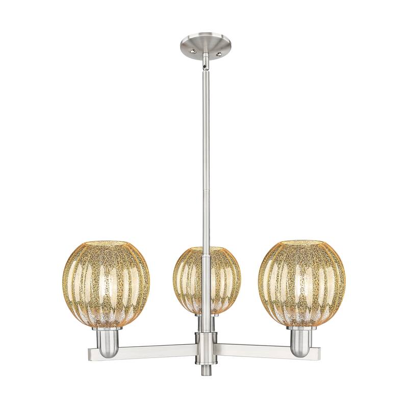 Innovations Lighting Downtown Urban - Preston - 3 Light 18" Globe Shade Stem Hung Chandelier