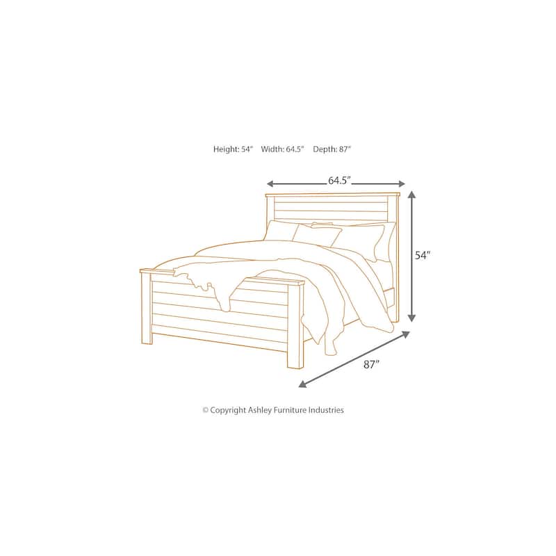 Signature Design by Ashley Porter Brown Panel Bed