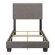 preview thumbnail 32 of 80, Celeste Modern Upholstered Bed, Box Spring Required