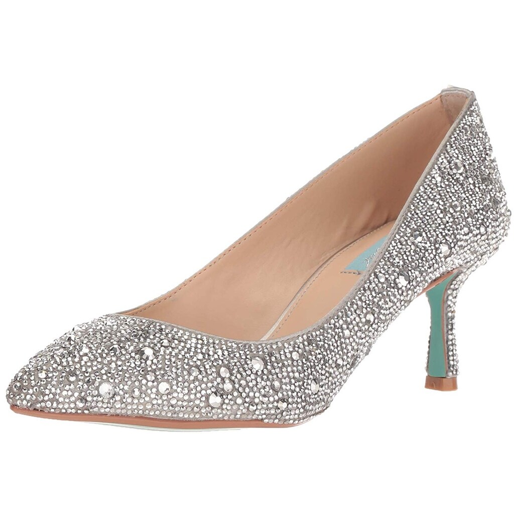 betsey johnson glitter heels