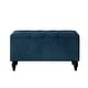 preview thumbnail 26 of 27, CraftPorch 2 Piece Bedroom Bench Set Velvet Wingback Upholstered Bed