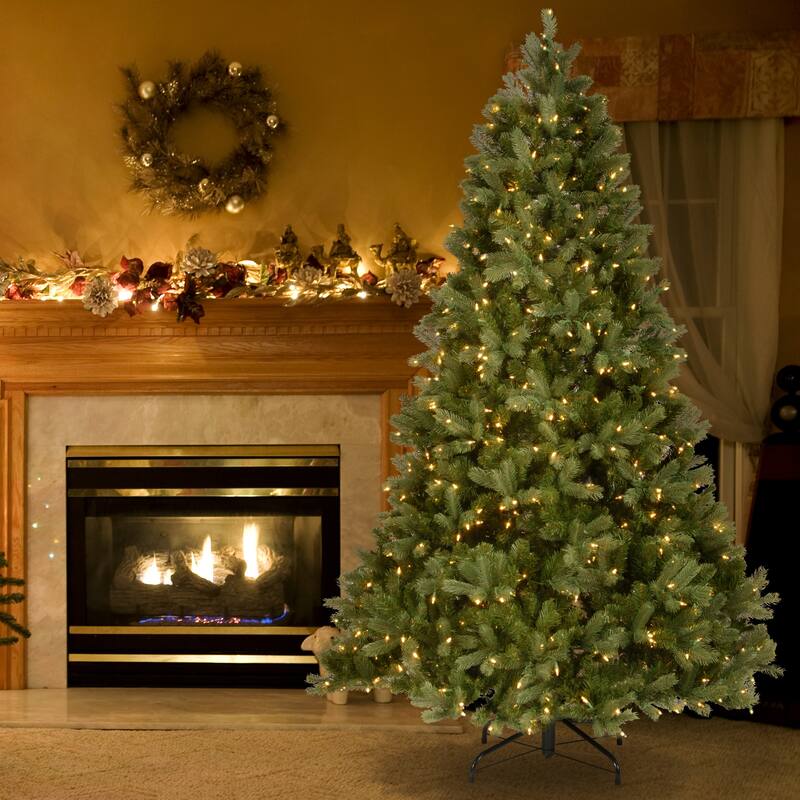 National Tree Company 10 ft. Downswept Douglas Fir Tree with Clear Lights - 10 Foot - Green