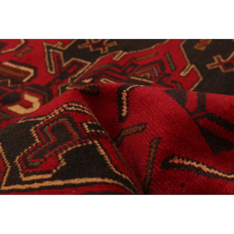 Teimani Red Rug 3'4" x 6'8" - 3'4 x 6'8
