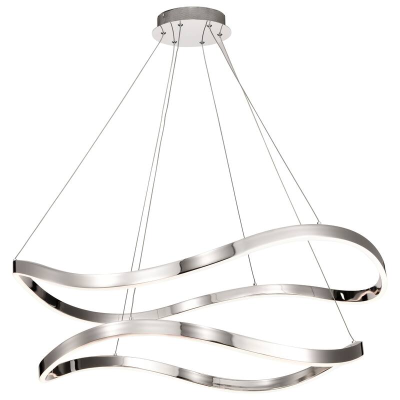 Sylas 36 Inch LED Pendant Polished Nickel Finish - Polished Nickel