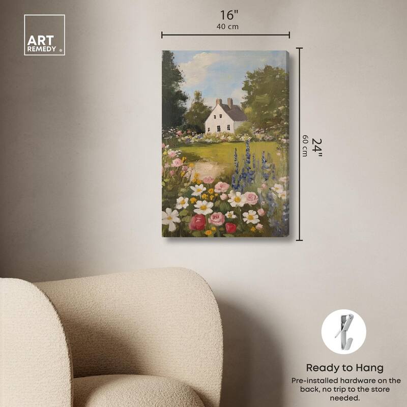 Floral Farmhouse I Canvas by Art Remedy, Gallery Wrapped