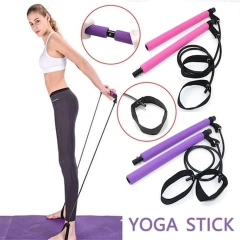 Pilates Bar Fitness Exercise Home Pedal Slimming Rally