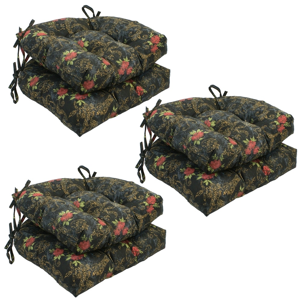 Set of 6, Patterned Dining Chair Cushions Bed Bath & Beyond