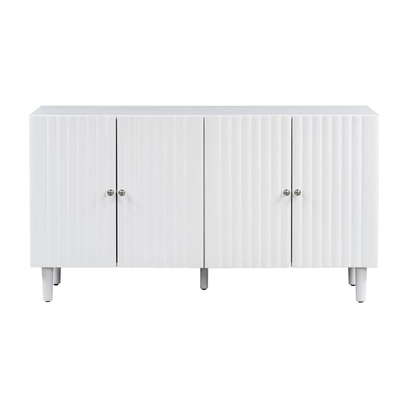 Elegant Four-Door Sideboard - White