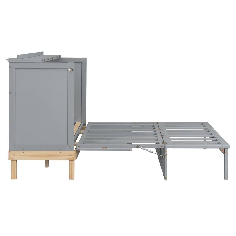 Queen Size Murphy Bed Simple Hidden Bed Minimalist Cabinet Bed