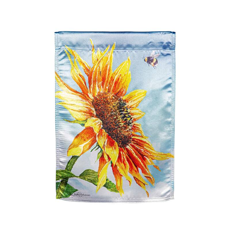 New Morning Sunflower Lustre Garden Flag