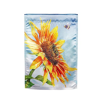 New Morning Sunflower Lustre Garden Flag
