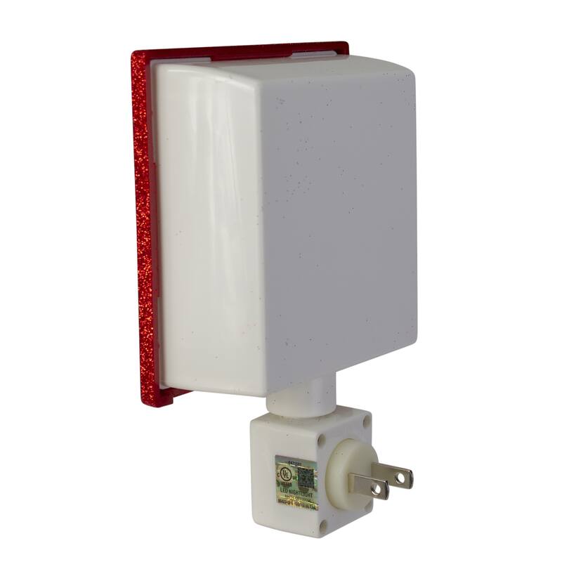 Glittered Red Cardinals Christmas Night Light - 4.25"