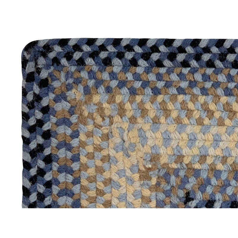 Better Trends Woodbridge Braid 100% Wool Stain Resistant, Double-Sided Reversible Rectangle Indoor Area Utility Rug