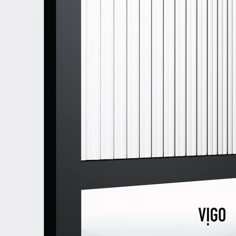 Vigo VG60933474 Essex 74" High x 34" Wide Shower Screen Framed Shower