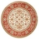 preview thumbnail 25 of 95, SAFAVIEH Lyndhurst Ambrogina Traditional Area Rug 3'3" x 3'3" Round - Ivory/Rust