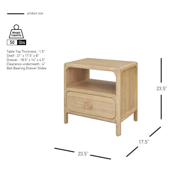 NPD Furniture Hansville Nightstand / Side Table