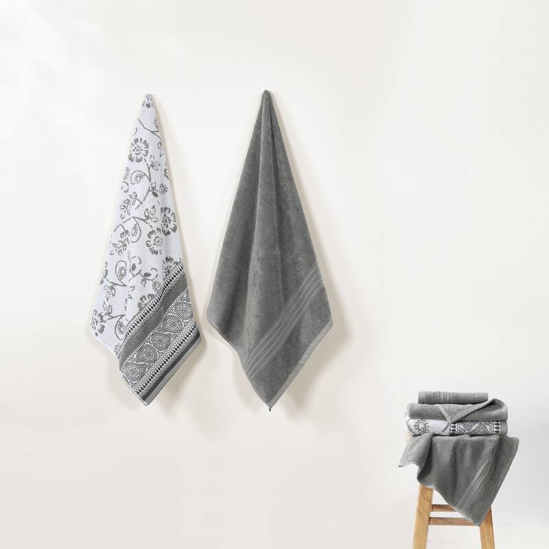 Modern Threads Ophelia 6-Piece Yarn Dyed Jacquard Towel Set