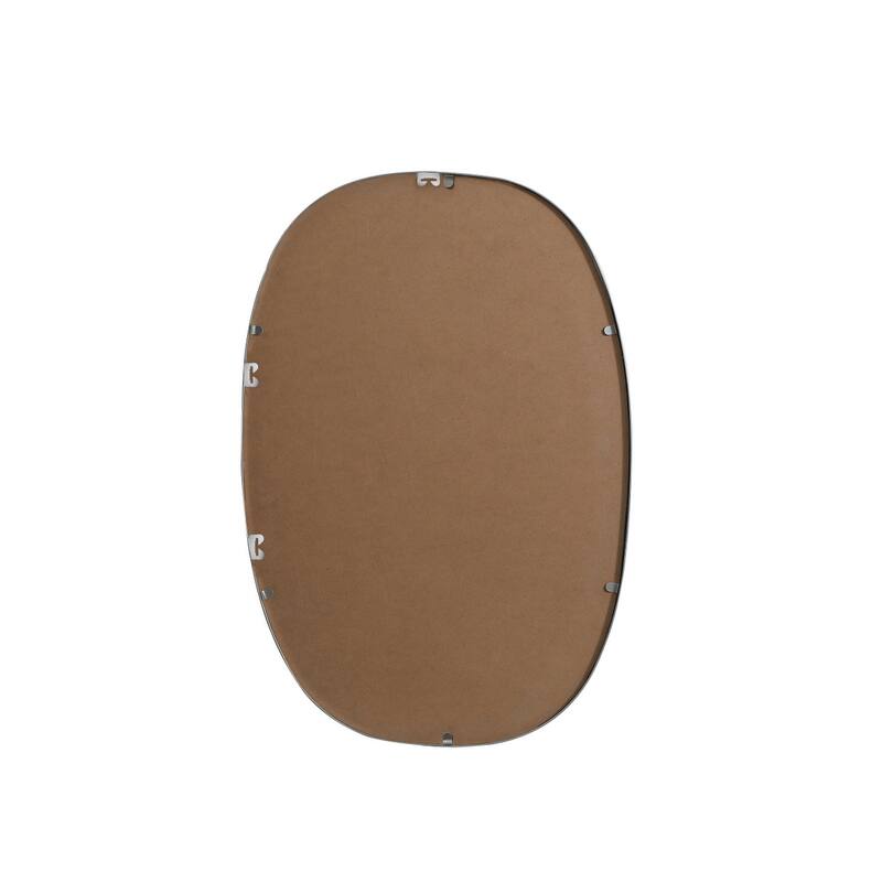 Indigo Home Metal Frame Oval Mirror 20x30 Inch