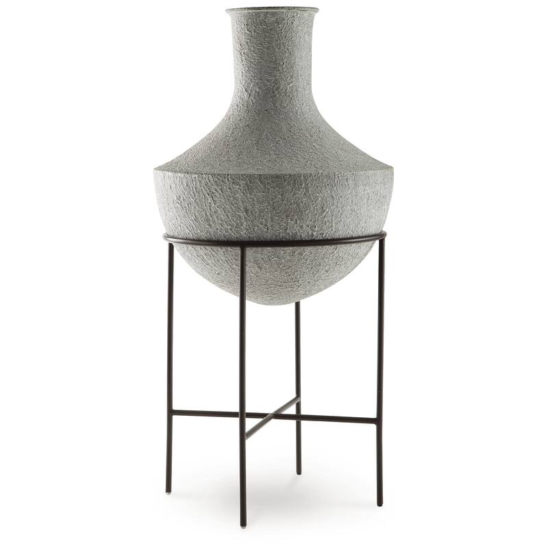 Signature Design by Ashley Estonbank Distressed Gray Vase