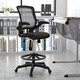 preview thumbnail 4 of 51, Mid-back Mesh Ergonomic Flip-up Arms Drafting Chair Black