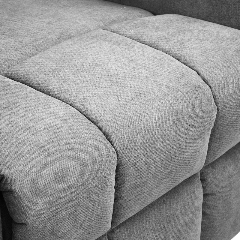 Moasis Grey Fabric Power Lift Recliner Chair for Elderly