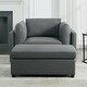 preview thumbnail 4 of 40, Roomfitters 50" Oversized Armchair with Ottoman, Modern Accent Chair, Lumbar Support, Reading Sofa for Bedroom