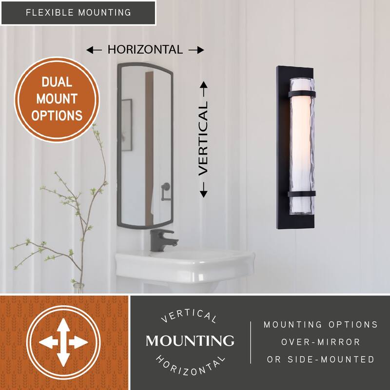 Vaxcel Lighting Vilo Single Light 4" Wide Bathroom Sconce with Glass