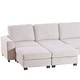 preview thumbnail 23 of 26, 3 Pieces U shaped Sofa with Removable Ottomans