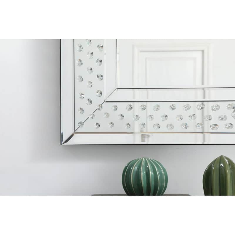 Samara Crystal Rectangle Mirror - Clear