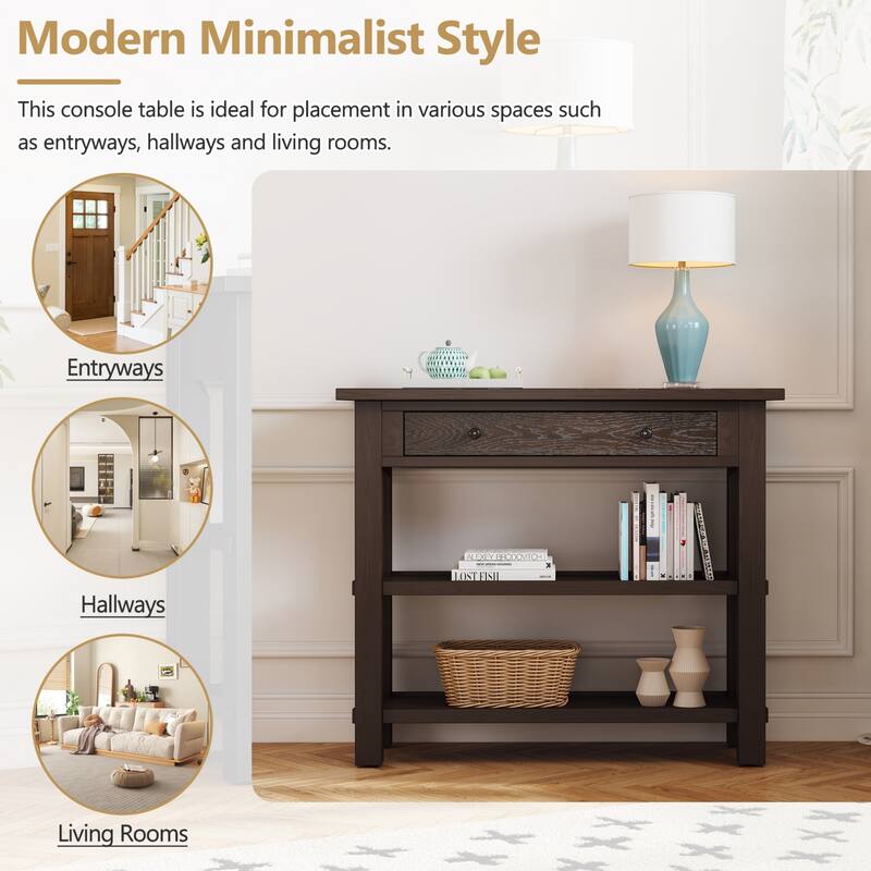 Modern Storage Entryway Table
