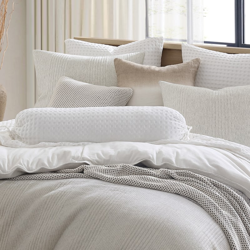 DKNY Pure Waffle Bolster Pillow - Specialty