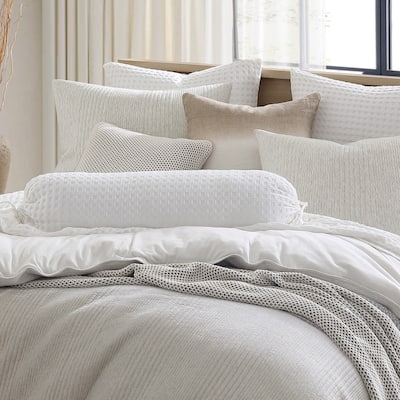 DKNY Pure Waffle Bolster Pillow